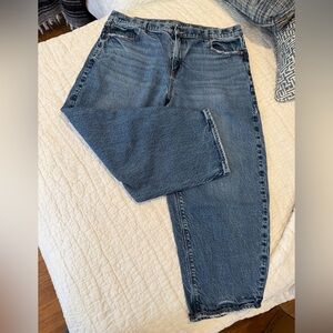 American Eagle Outfitters Blue Stretch Barrel Style Denim Jeans